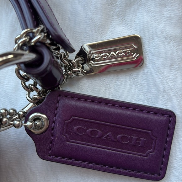 Coach Purple Patent Leather Bag - Picture 4 of 9